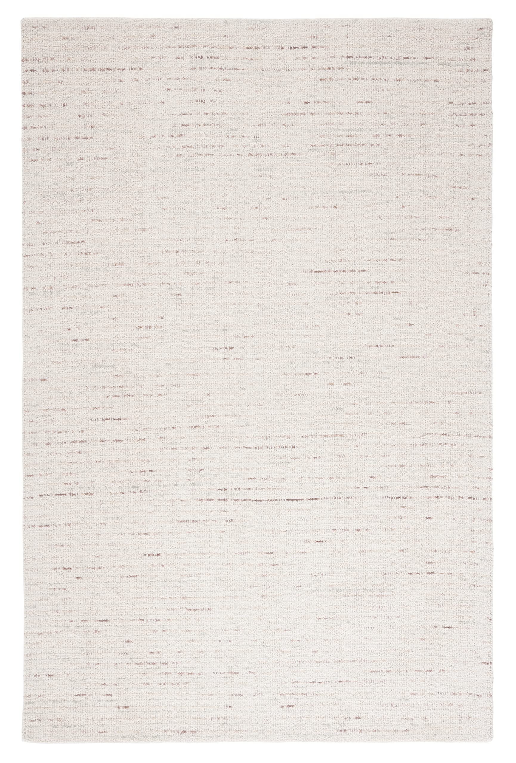 Safavieh Abstract Collection Area Rug - 6' X 9', Ivory & Brown, Handmade Wool, Ideal For High Traffic Areas In Living Room, Bedr
